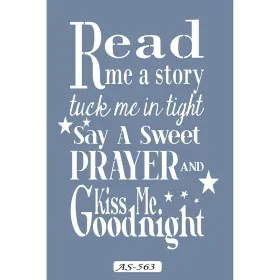 AS563 Yazı Model A4 Stencil