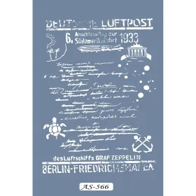 AS566 Yazı Model A4 Stencil