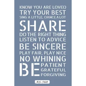 AS568 Yazı Model A4 Stencil