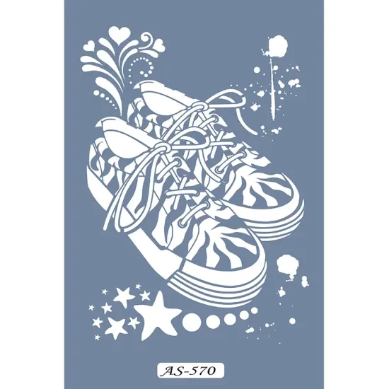 AS570 Ayakkabı Model A4 Stencil