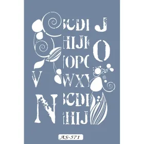 AS571 Yazı Model A4 Stencil