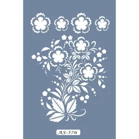 AS576 Çiçek Model A4 Stencil