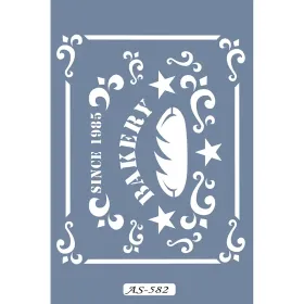 AS582 Fırın Model A4 Stencil