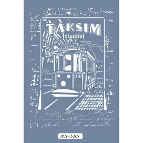 AS585 Taksim İstanbul Model A4 Stencil
