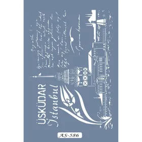 AS586 Üsküdar İstanbul Model A4 Stencil