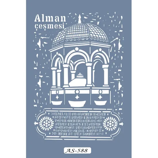AS588 Alman Çeşmesi Model A4 Stencil
