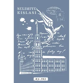 AS591 Selimiye Kışlası Model A4 Stencil