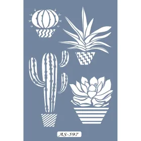 AS597 Sukulent Model A4 Stencil