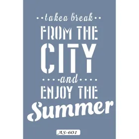 AS601 Yazı Model A4 Stencil