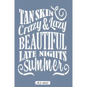 AS602 Yazı Model A4 Stencil