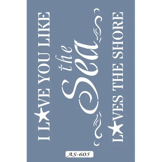 AS605 Yazı Model A4 Stencil