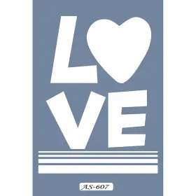 AS607 Love Model A4 Stencil