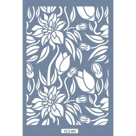 FCS03 Bitki Model A4 Çiçek Stencil