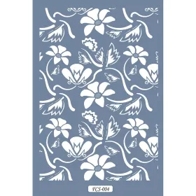 FCS04 Bitki Model A4 Çiçek Stencil