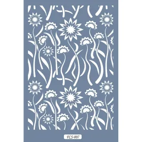 FCS07 Bitki Model A4 Çiçek Stencil