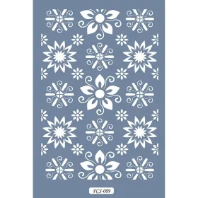 FCS09 Bitki Model A4 Çiçek Stencil