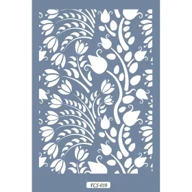 FCS10 Bitki Model A4 Çiçek Stencil