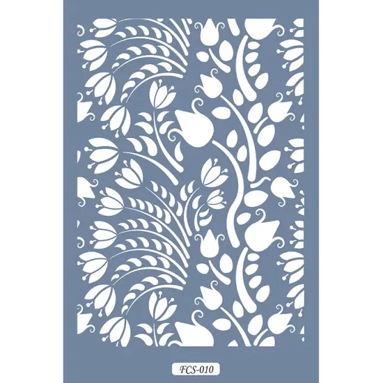 FCS10 Bitki Model A4 Çiçek Stencil