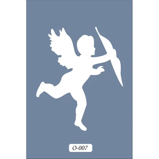 O07 10x15 O Serisi Melek Stencil