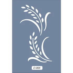 O08 10x15 O Serisi Yaprak Stencil