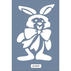 O19 10x15 O Serisi Tavşan Stencil