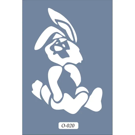 O20 10x15 O Serisi Tavşan Stencil