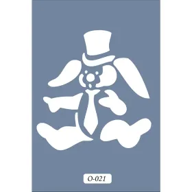 O21 10x15 O Serisi Tavşan Stencil
