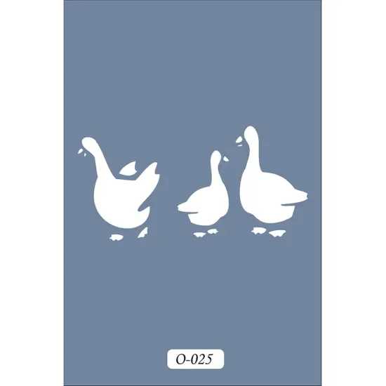 O25 10x15 O Serisi Kaz Stencil