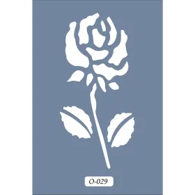 O29 10x15 O Serisi Gül Stencil