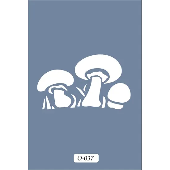 O37 10x15 O Serisi Mantar Stencil