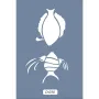 O38 10x15 O Serisi Balık Stencil