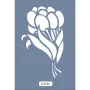 O44 10x15 O Serisi Çiçek Stencil