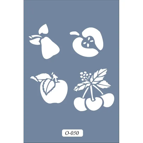 O50 10x15 O Serisi Meyve Stencil