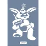 O52 10x15 O Serisi Tavşan Pasta Stencil