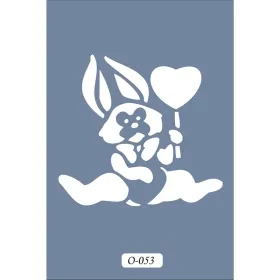 O53 10x15 O Serisi Tavşan Stencil