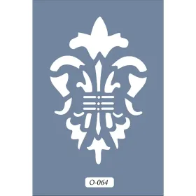 O64 10x15 O Serisi Dekoratif Simetri Stencil