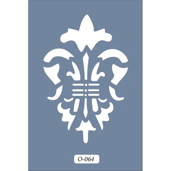 O64 10x15 O Serisi Dekoratif Simetri Stencil