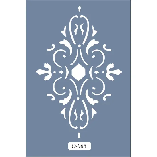 O65 10x15 O Serisi Dekoratif Desen Stencil