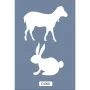O66 10x15 O Serisi Keçi ve Tavşan Stencil