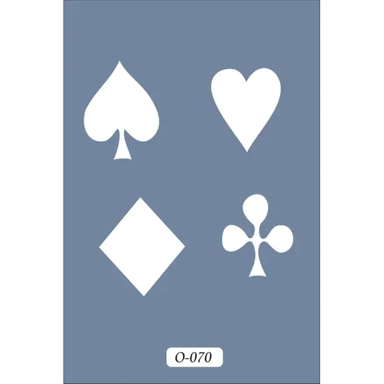 O70 10x15 O Serisi Kart Sembol Stencil
