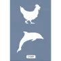 O69 10x15 O Serisi Tavuk ve Yunus Stencil