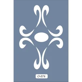 O76 10x15 O Serisi Simetrik Stencil