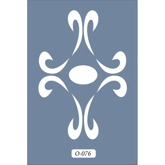 O76 10x15 O Serisi Simetrik Stencil