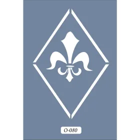 O80 10x15 O Serisi Damask Stencil