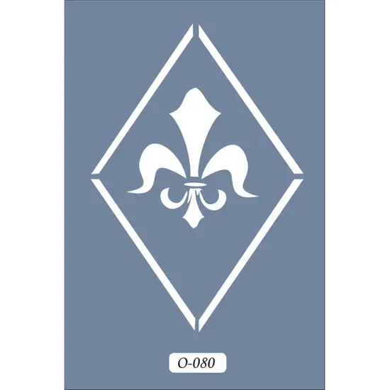 O80 10x15 O Serisi Damask Stencil