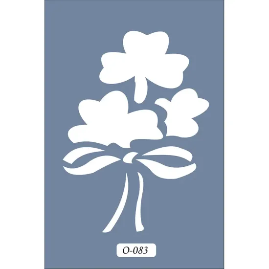 O83 10x15 O Serisi Yonca Stencil