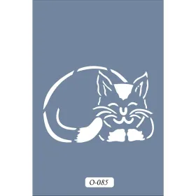 O85 10x15 O Serisi Kedi Stencil