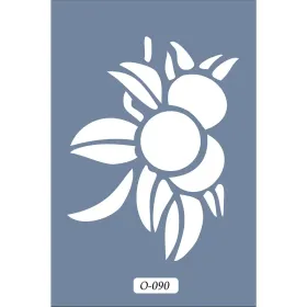O90 10x15 O Serisi Yaprak Stencil