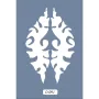 O91 10x15 O Serisi Etnik Floral Stencil