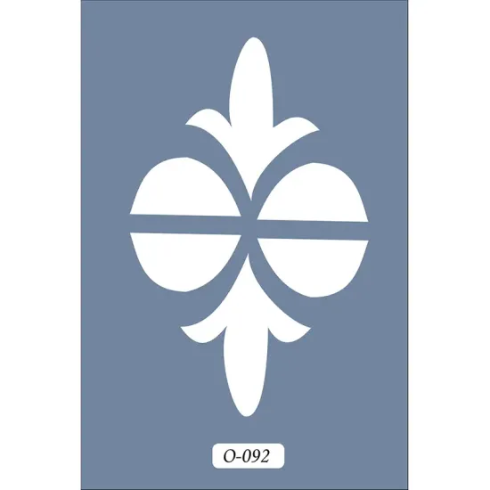 O92 10x15 O Serisi Dekoratif Stencil